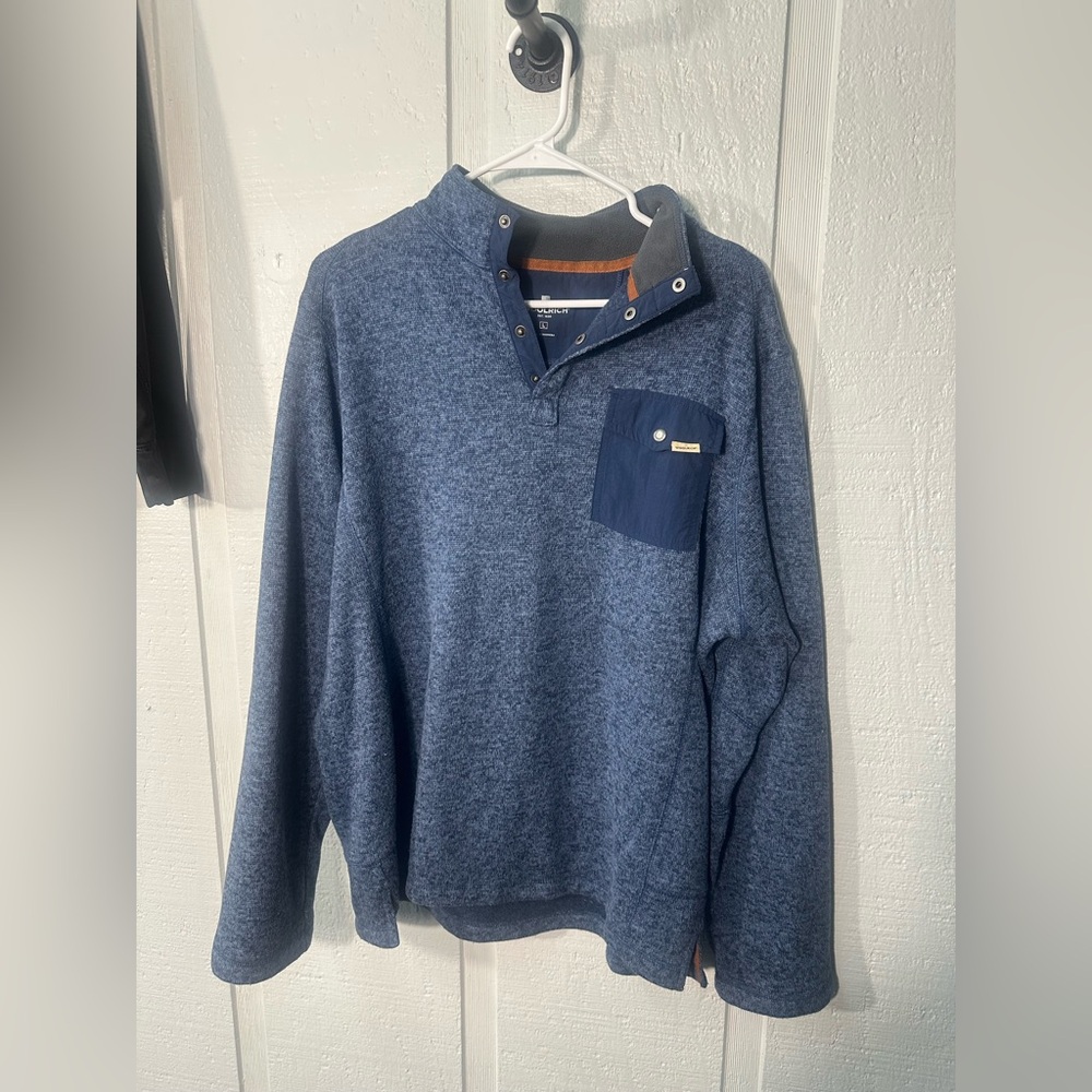 Woolrich Men’s 1/4 Button Sweater Size Large EUC